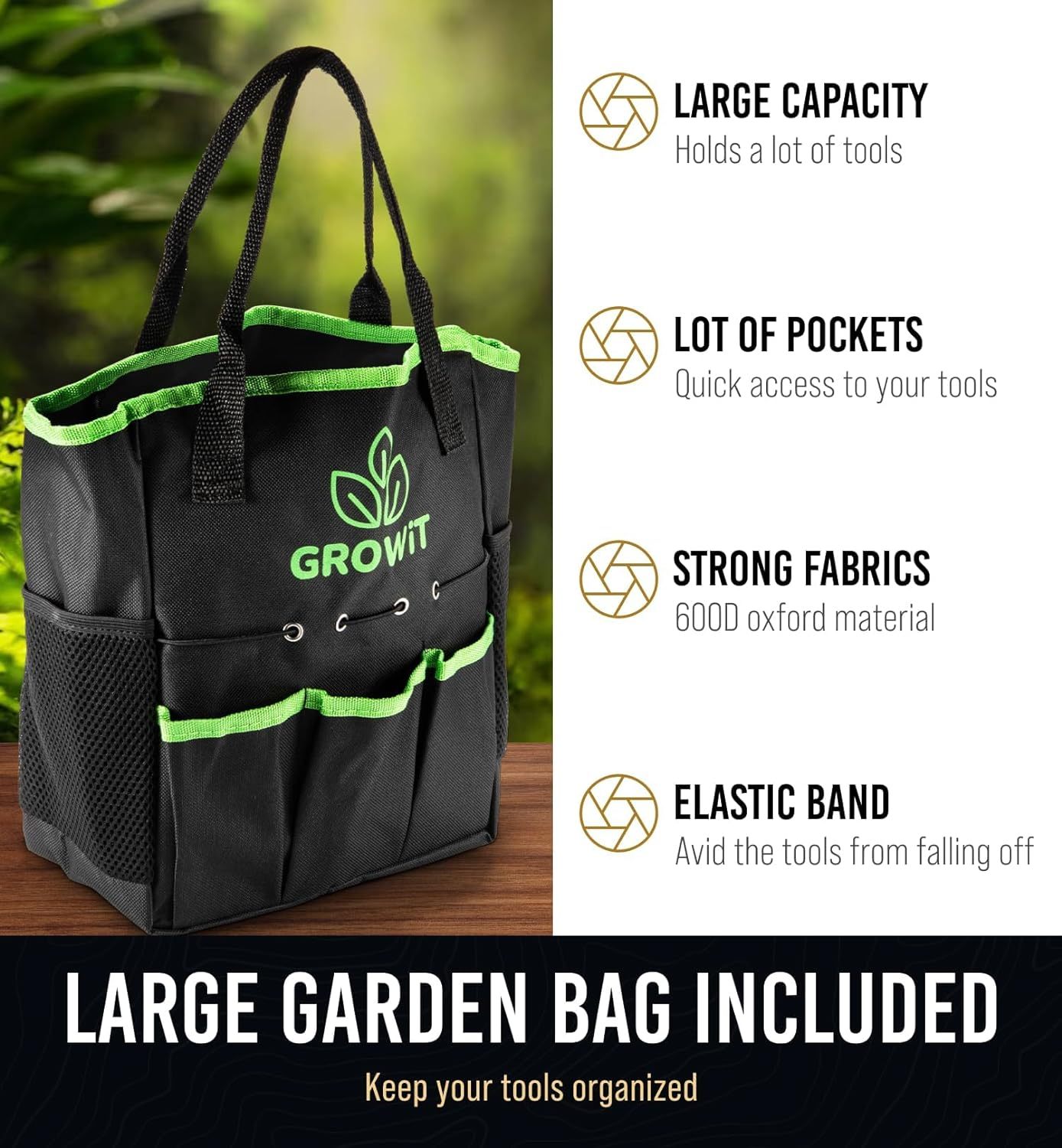 Heavy Duty Garden Tool Set (9 items) - Durable, Ergonomic, Rust-Resistant! - ArtOm_farm™ MICROGREENS