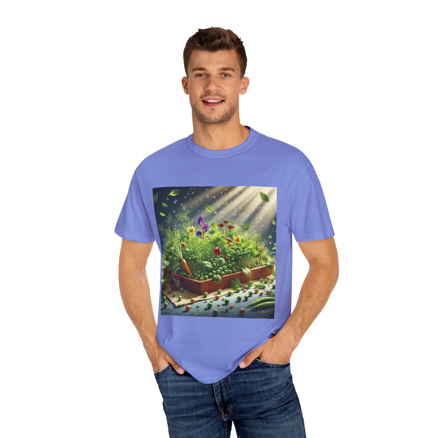 Unisex Garment-Dyed T-shirt - ArtOm_farm™ MICROGREENS