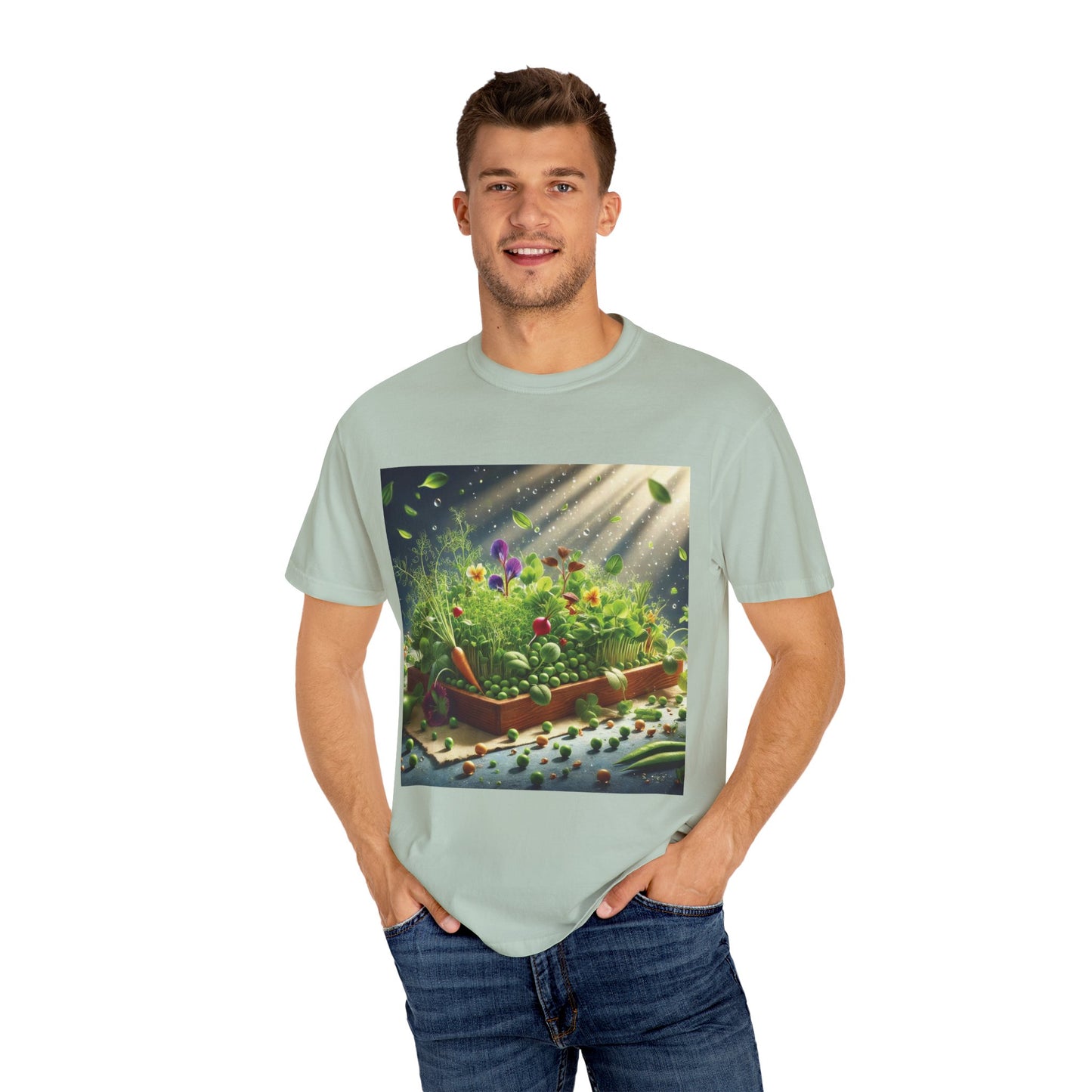 Unisex Garment-Dyed T-shirt - ArtOm_farm™ MICROGREENS
