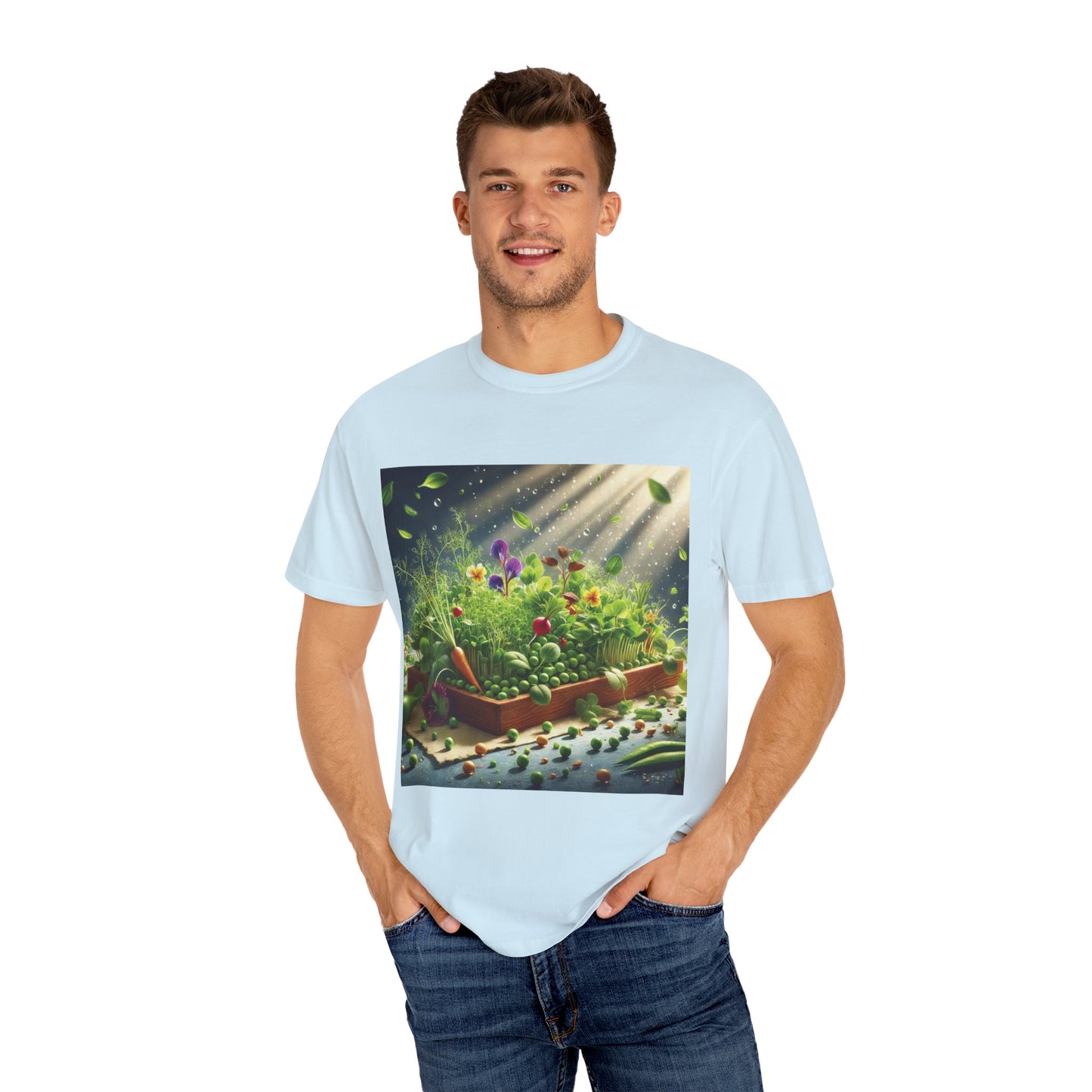 Unisex Garment-Dyed T-shirt - ArtOm_farm™ MICROGREENS
