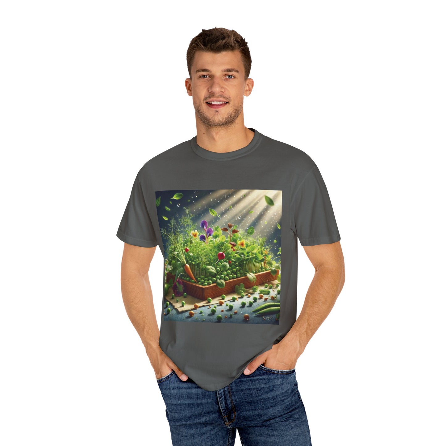 Unisex Garment-Dyed T-shirt - ArtOm_farm™ MICROGREENS