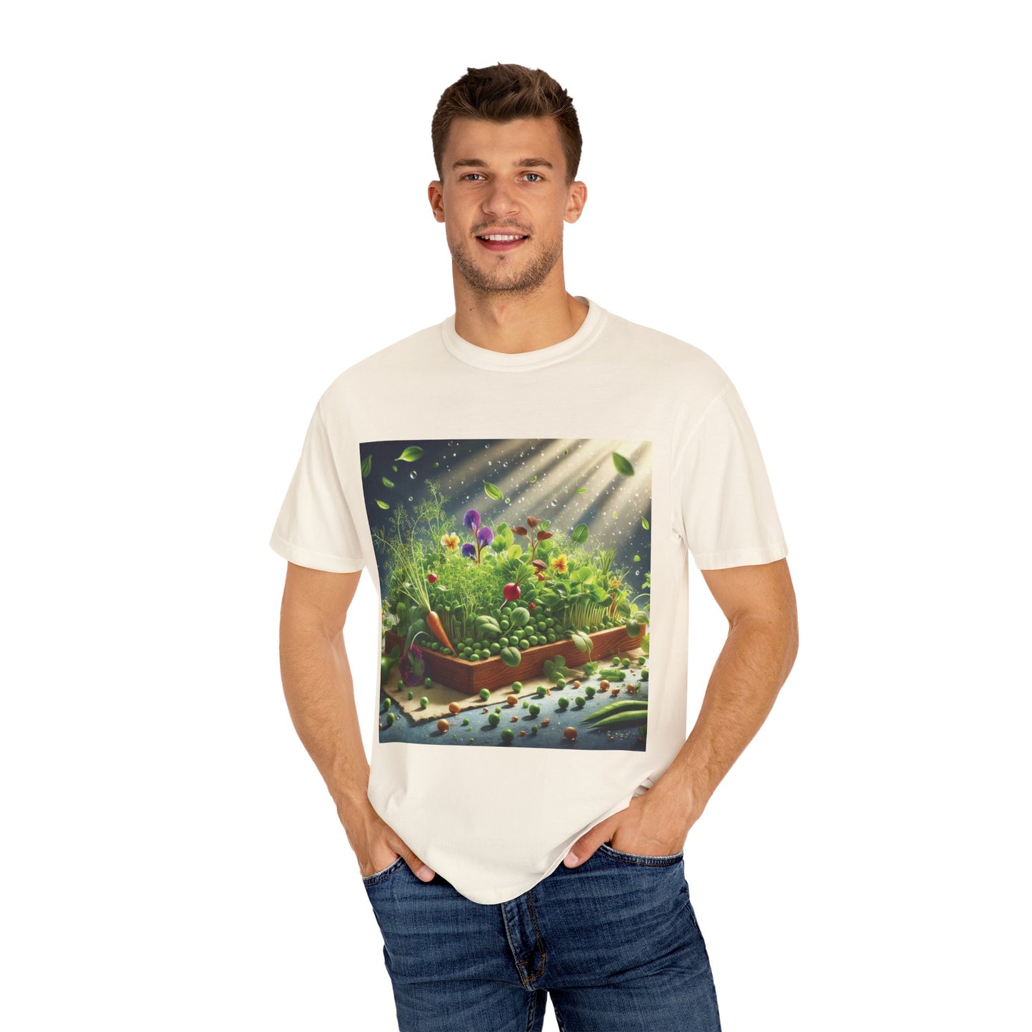 Unisex Garment-Dyed T-shirt - ArtOm_farm™ MICROGREENS