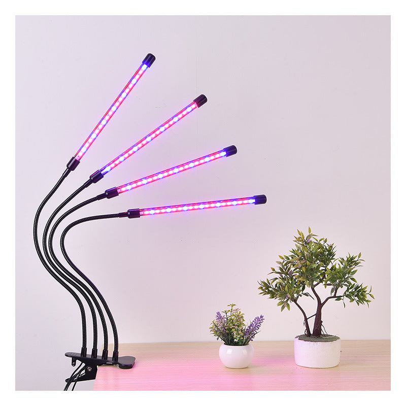 Four-Head LED Clip Light for Plants - ArtOm_farm™ MICROGREENS