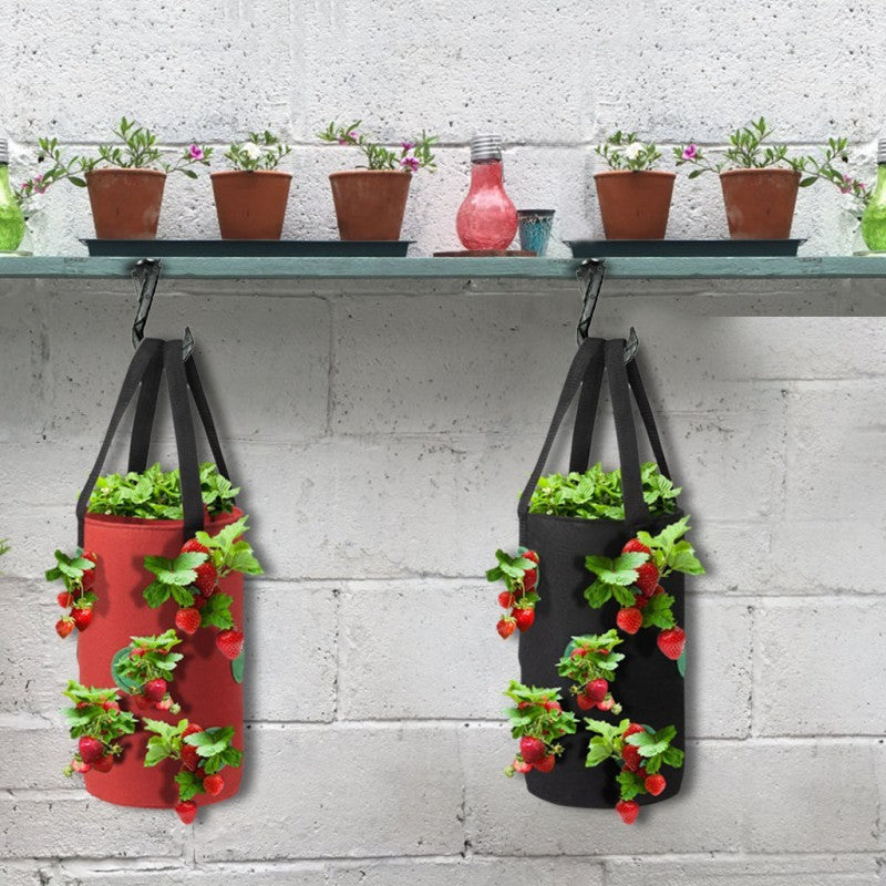 Strawberry Grow Bag Nonwoven Fabric Vertical Jardin Garden Hanging Plant Bag Vegetable Potato Planter Bag For Greenhouse - ArtOm_farm™ MICROGREENS