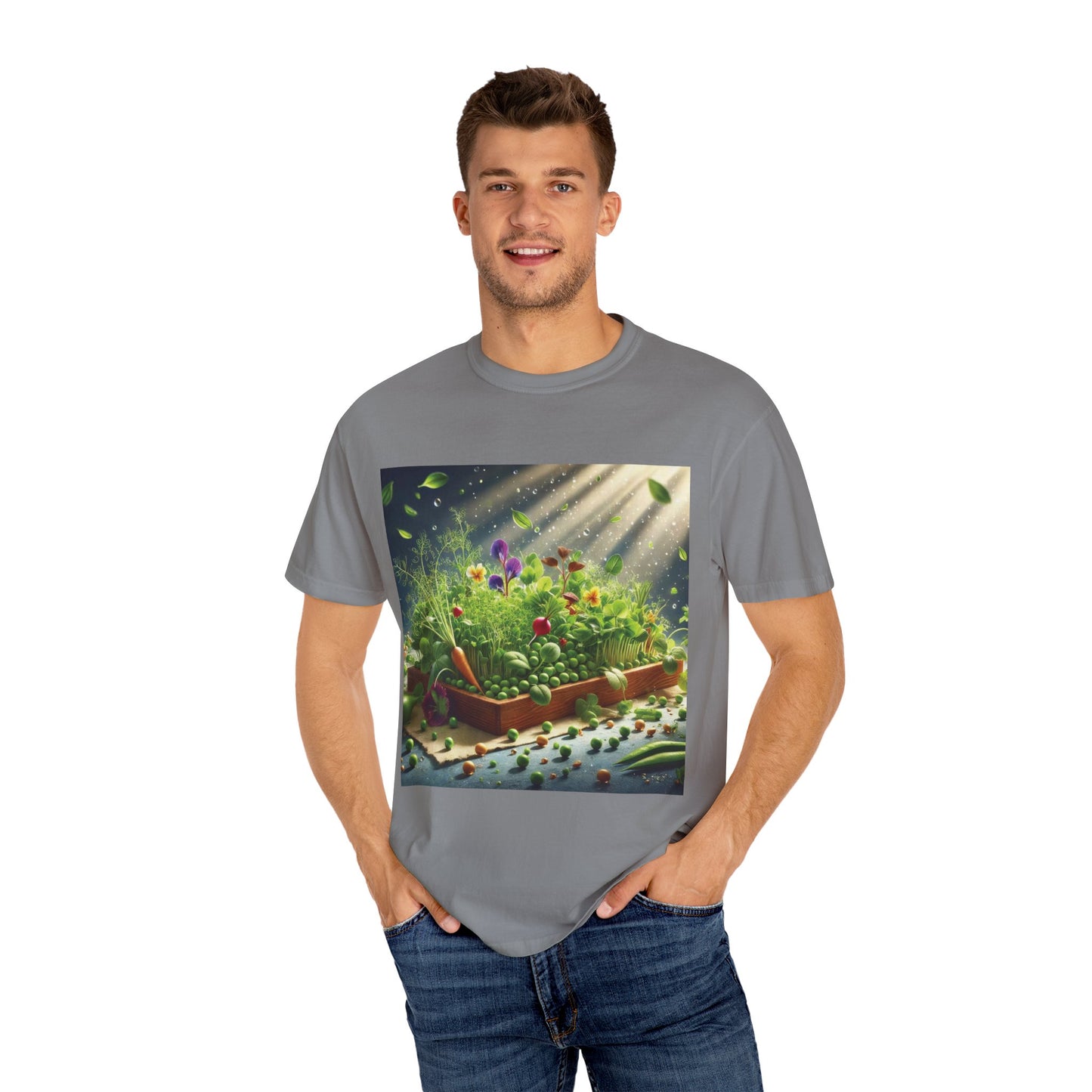 Unisex Garment-Dyed T-shirt - ArtOm_farm™ MICROGREENS