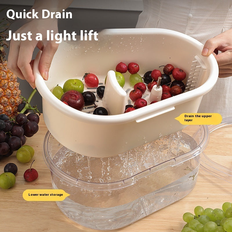Multifunctional Fruit and Vegetable Washing Basket - ArtOm_farm™ MICROGREENS