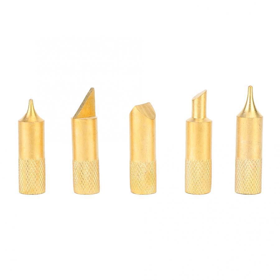 Multifunctional set: soldering iron, brass brush and tools for leather and wood