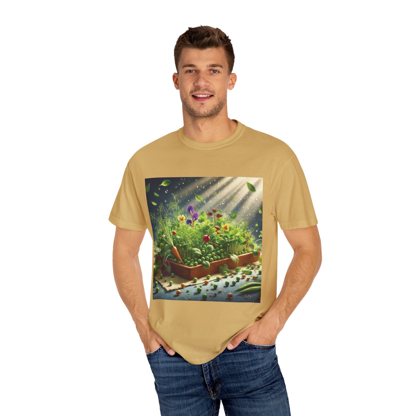 Unisex Garment-Dyed T-shirt - ArtOm_farm™ MICROGREENS