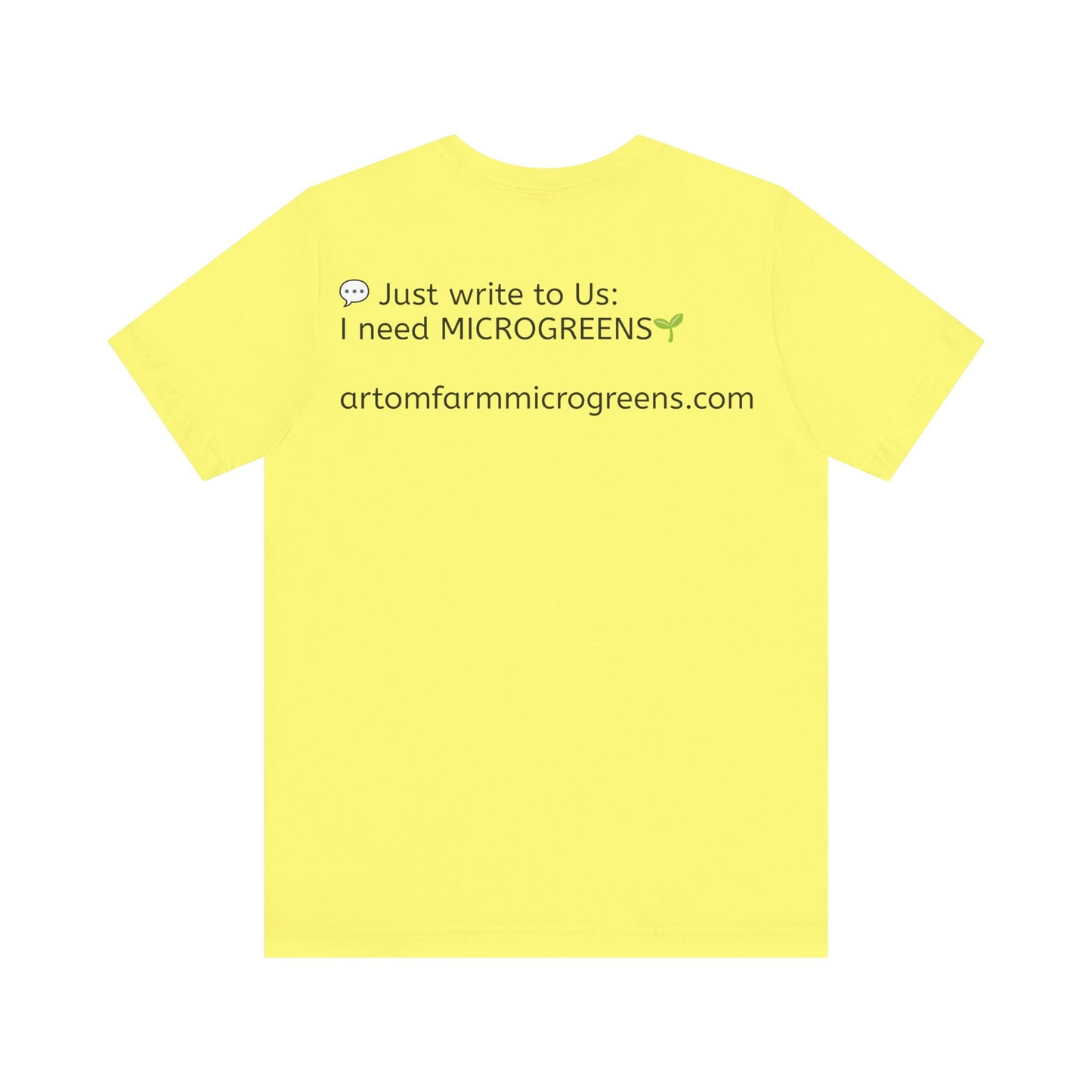 Unisex Jersey Short Sleeve Tee - ArtOm_farm™ MICROGREENS
