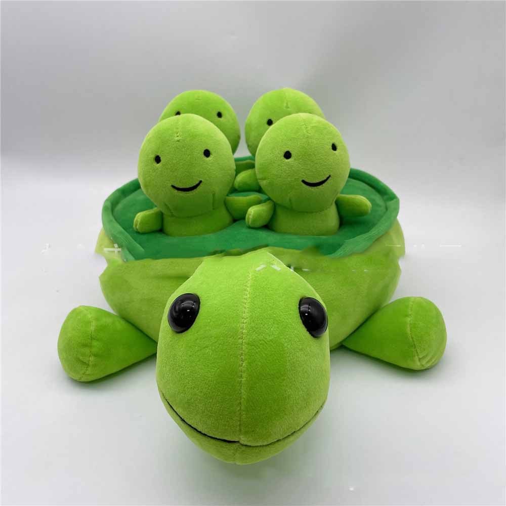 Plush Turtle in a Vegetable Garden - ArtOm_farm™ MICROGREENS