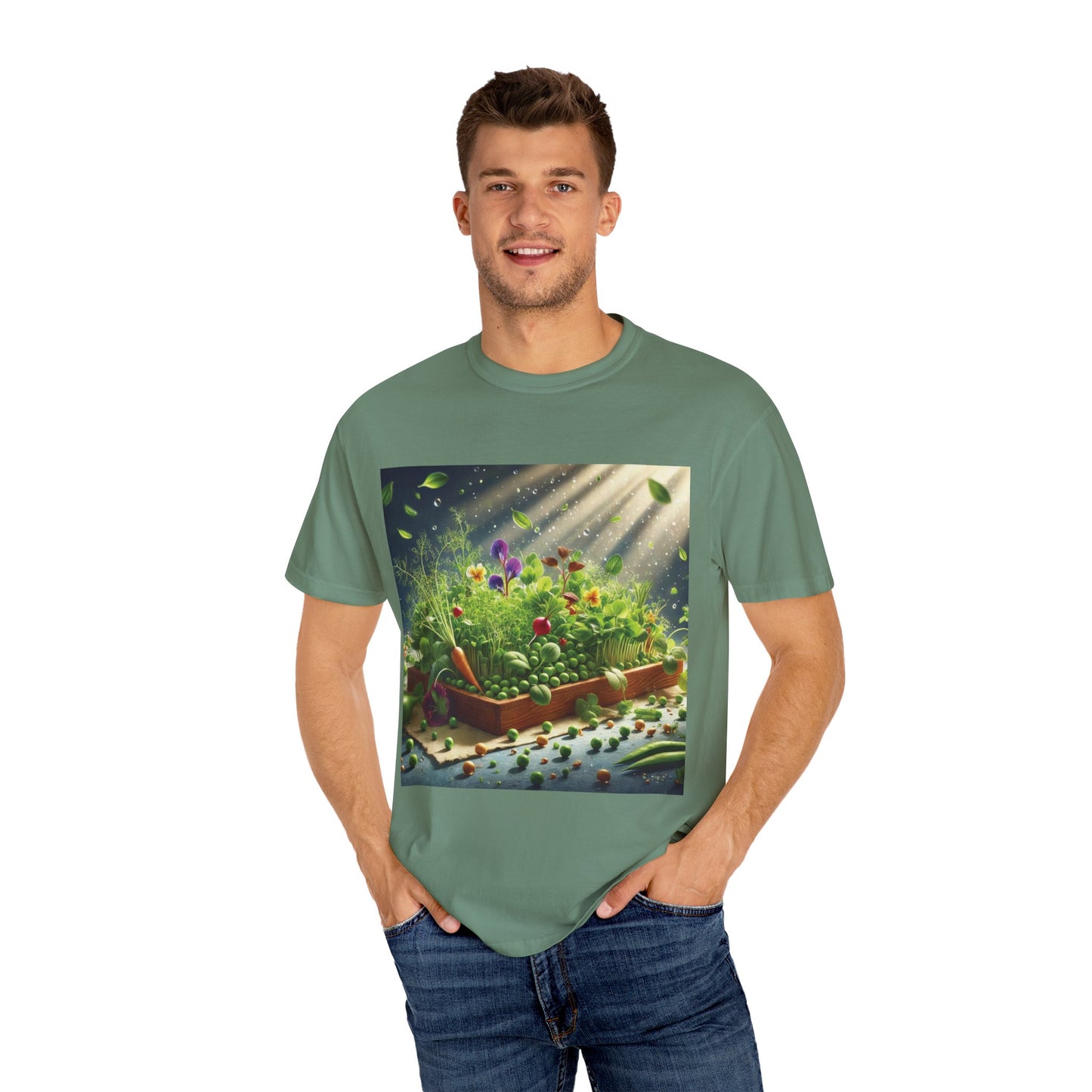 Unisex Garment-Dyed T-shirt - ArtOm_farm™ MICROGREENS
