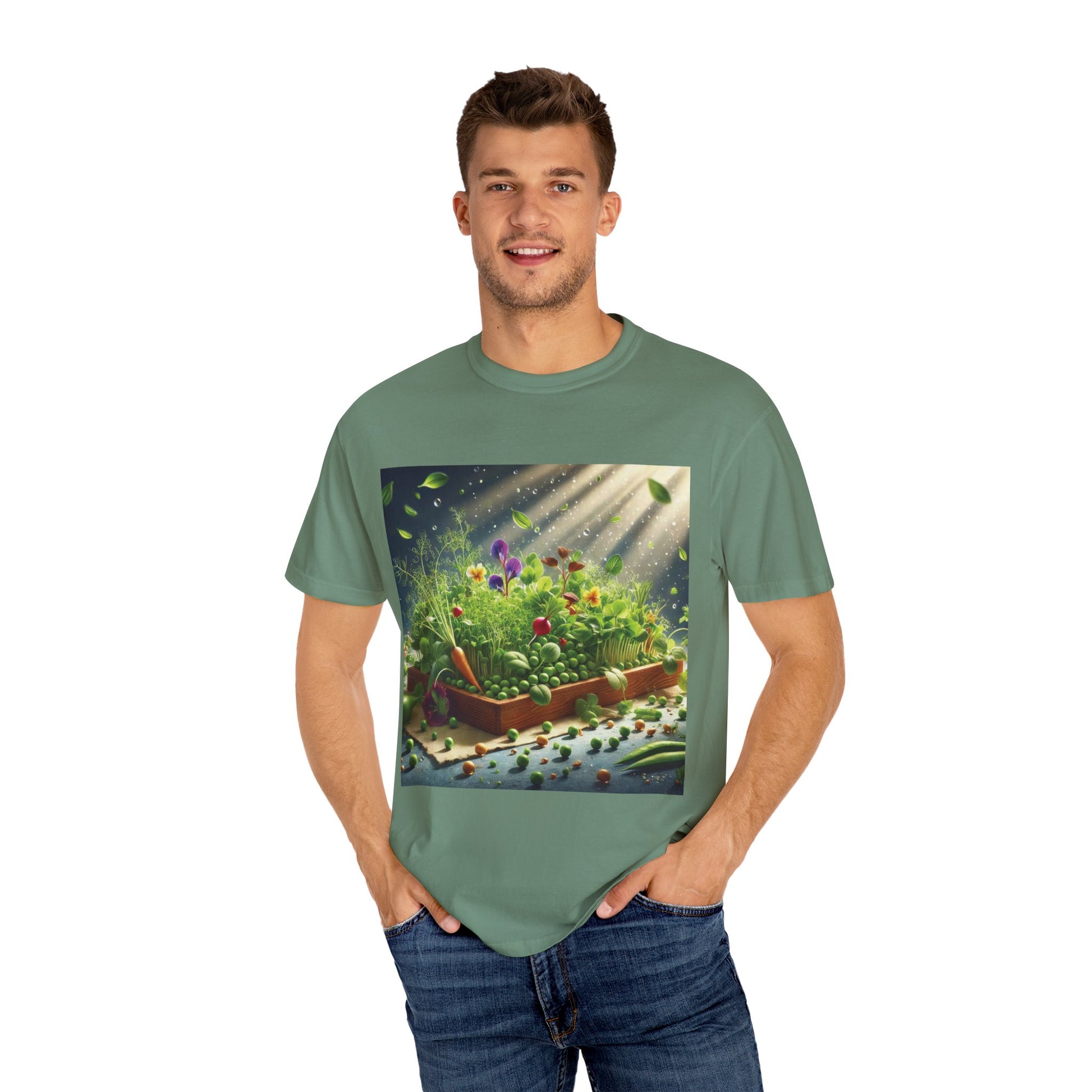 Unisex Garment-Dyed T-shirt - ArtOm_farm™ MICROGREENS