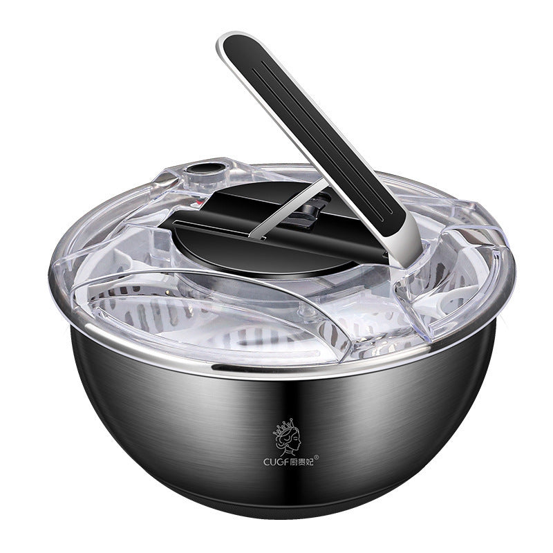 Stainless Steel Salad Spinner - ArtOm_farm™ MICROGREENS