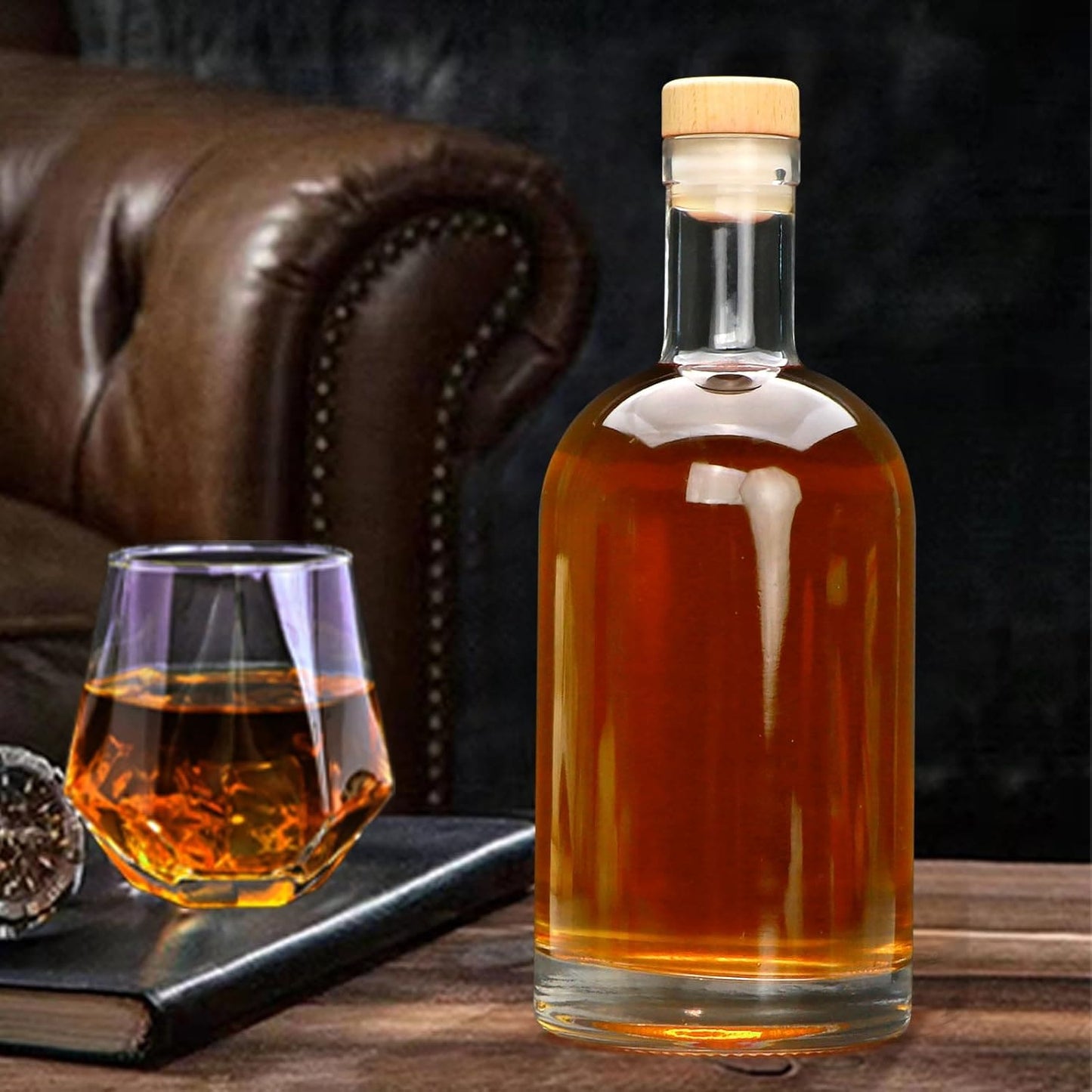 Glass Bottle with T-Top cork 200ml, 750ml