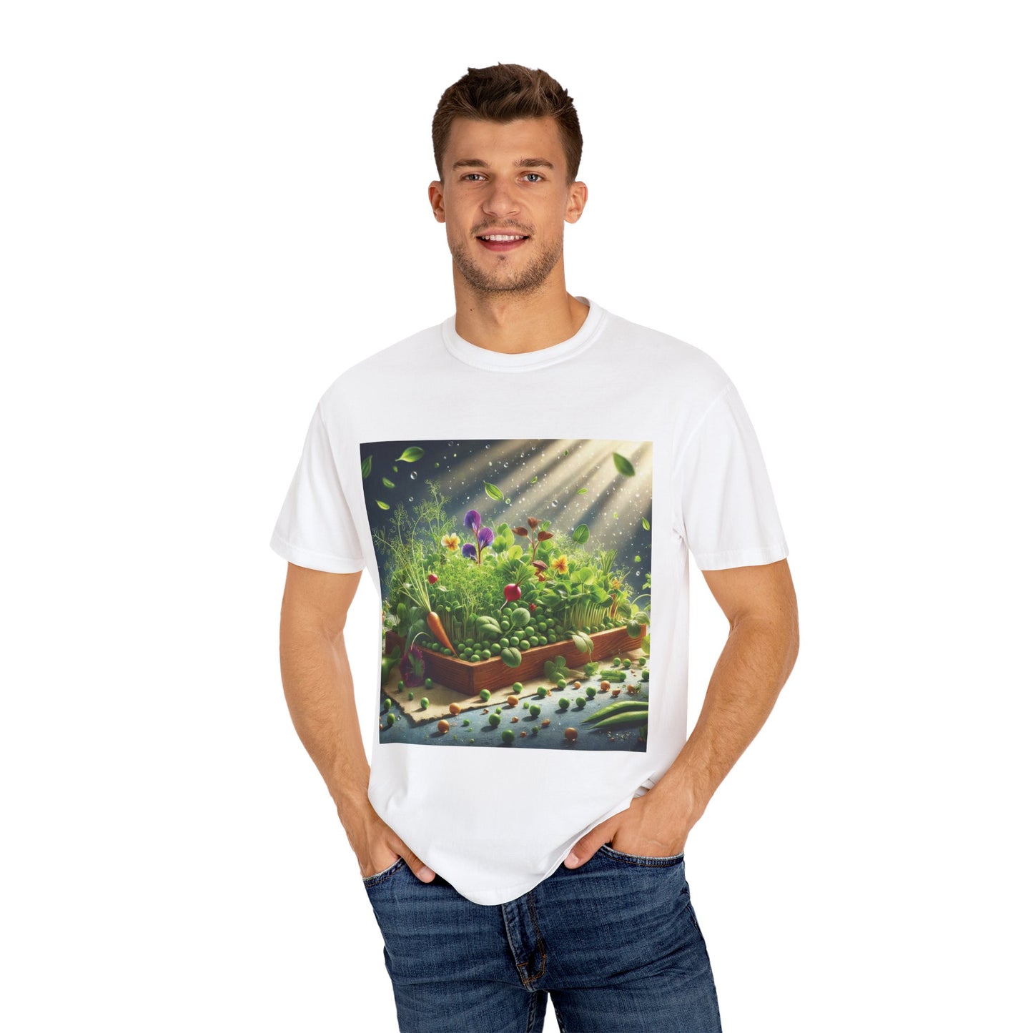 Unisex Garment-Dyed T-shirt - ArtOm_farm™ MICROGREENS