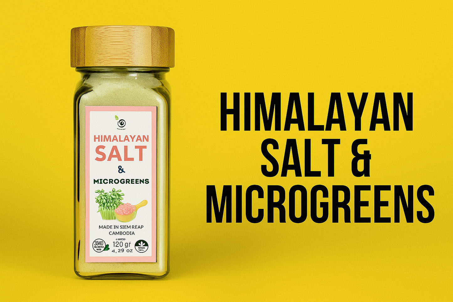 Himalayan Salt Microgreens Blend with Sunflower, Radish, and Spinach - 100g