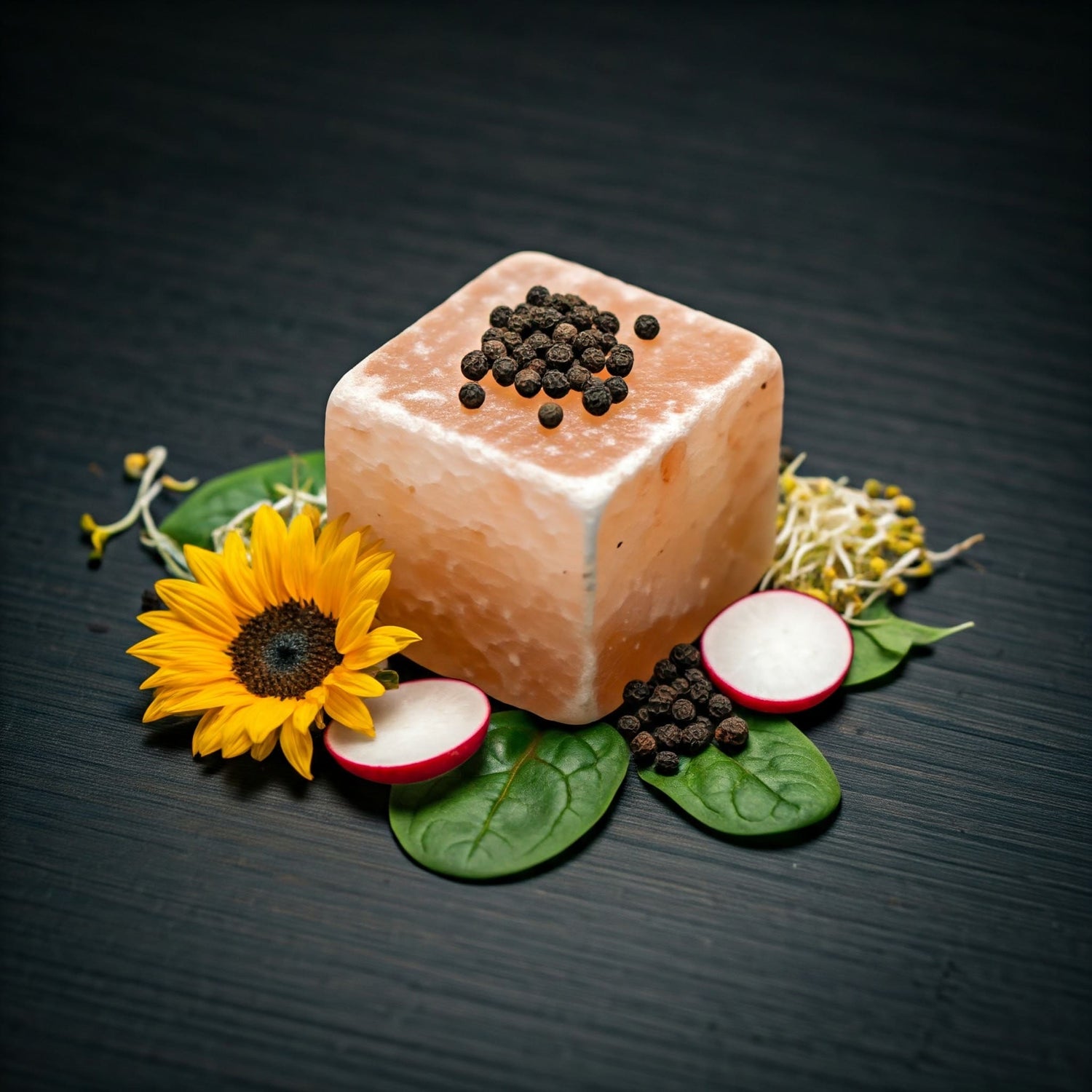 Himalayan Salt with Dried Mix Microgreens (Sunflower, Radish, Spinach) 55g