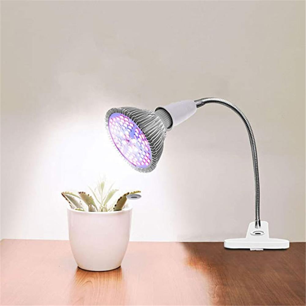 LED Grow Light 360 Degrees Flexible Desk Lamp Holder E27 Base Light Socket Gooseneck Clip-On Cable With On Off - ArtOm_farm™ MICROGREENS