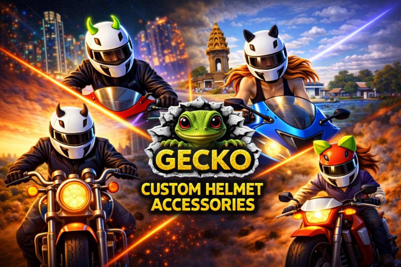 Gecko Collection Helmet Accessories for Ultimate Protection and Style