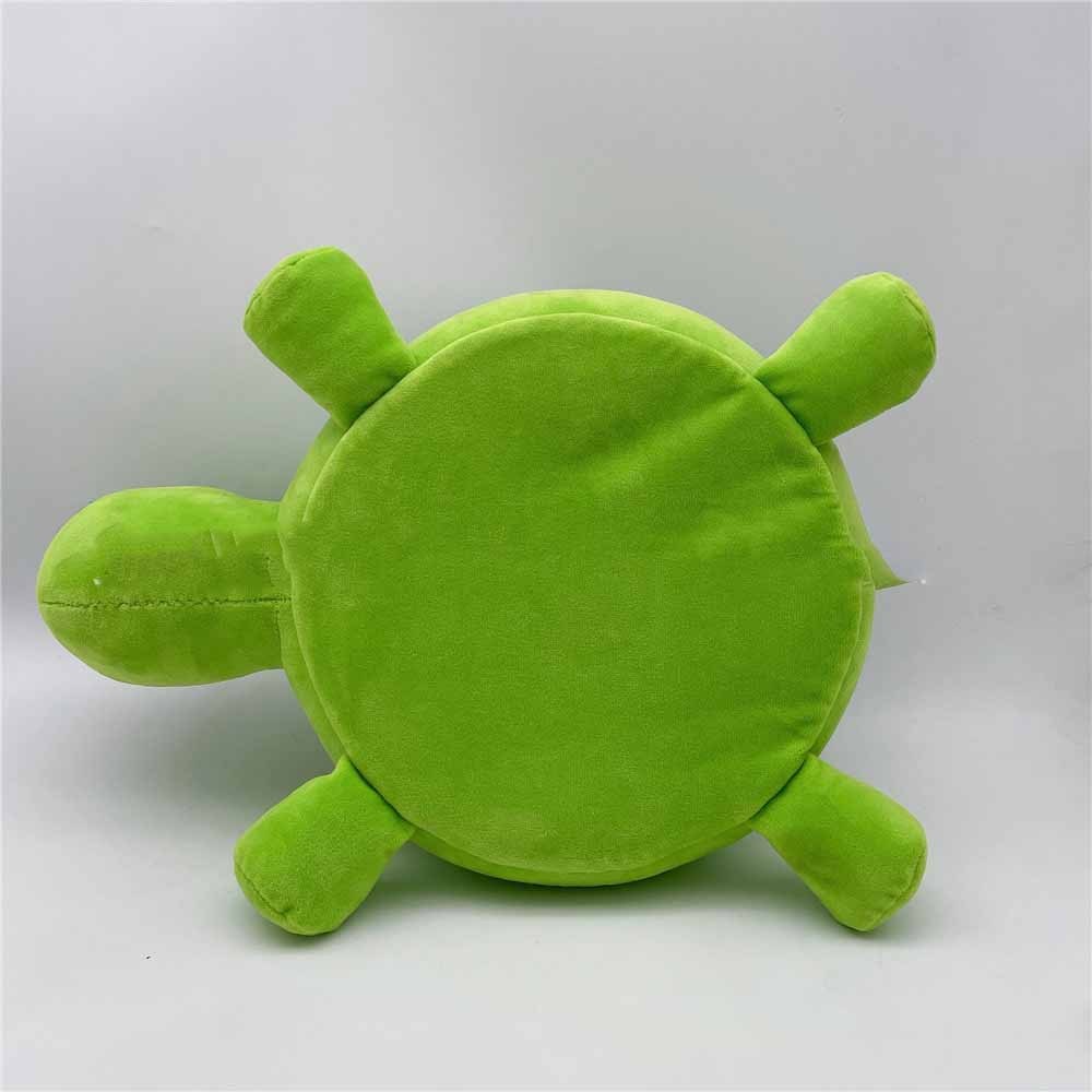 Plush Turtle in a Vegetable Garden