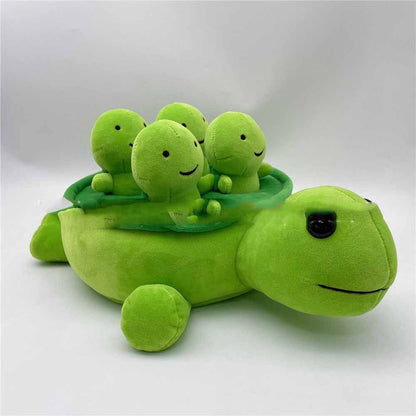 Plush Turtle in a Vegetable Garden - ArtOm_farm™ MICROGREENS