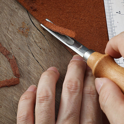 New generation French edger for leather - professional tool for edge processing - ArtOm_farm™ MICROGREENS