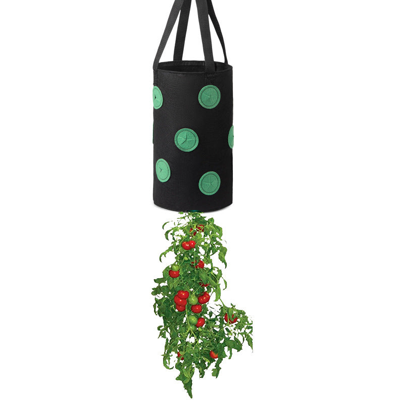 Strawberry Grow Bag Nonwoven Fabric Vertical Jardin Garden Hanging Plant Bag Vegetable Potato Planter Bag For Greenhouse