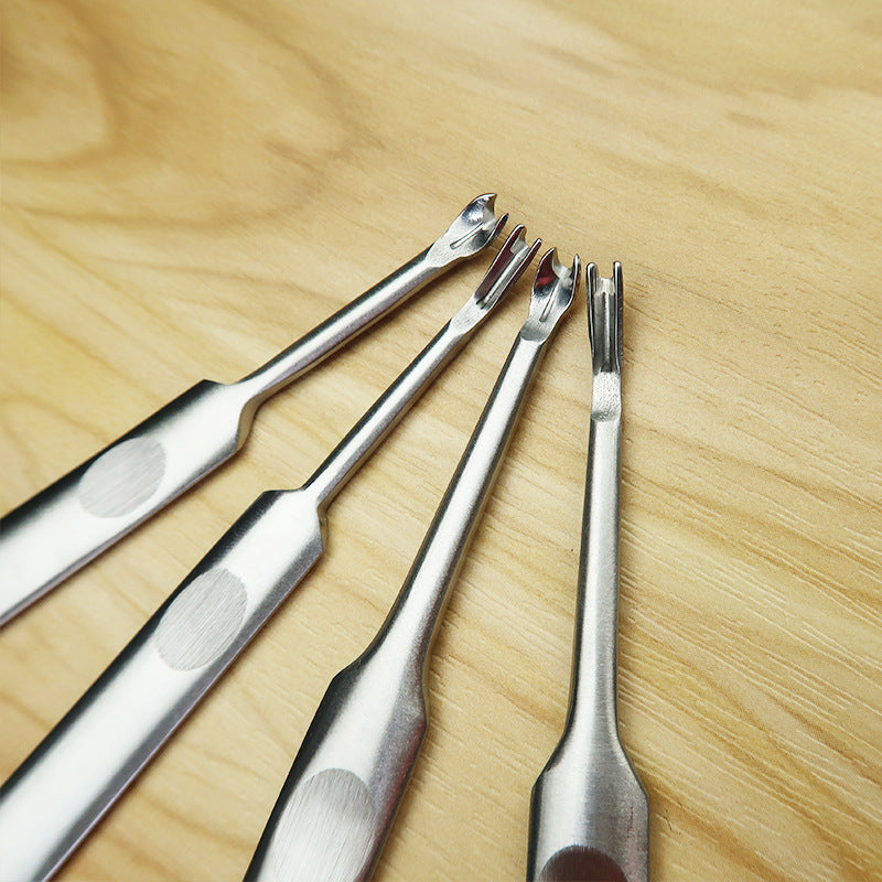 V-shaped and U-shaped leather trench cutter (groover) - leathercraft tool - ArtOm_farm™ MICROGREENS