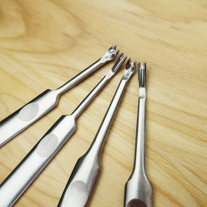 V-shaped and U-shaped leather trench cutter (groover) - leathercraft tool - ArtOm_farm™ MICROGREENS