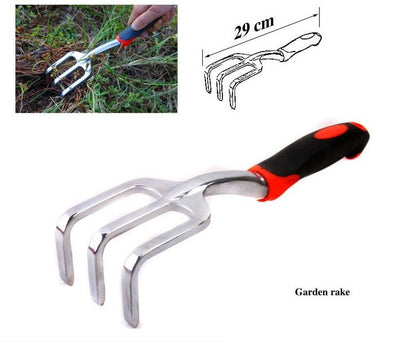 Mini Bonsai Tools Gardening Hand Tools Kit with Tote Bag Elbow Branch Nail Rake Spade Spraying Pot for Gardeners - ArtOm_farm™ MICROGREENS