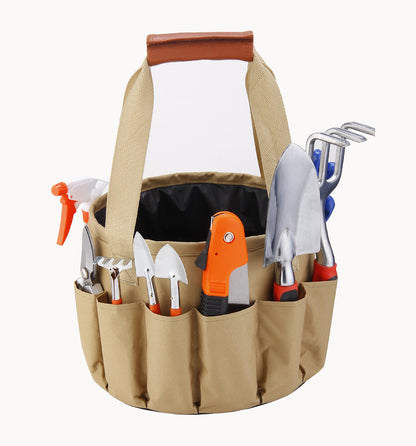 Mini Bonsai Tools Gardening Hand Tools Kit with Tote Bag Elbow Branch Nail Rake Spade Spraying Pot for Gardeners - ArtOm_farm™ MICROGREENS