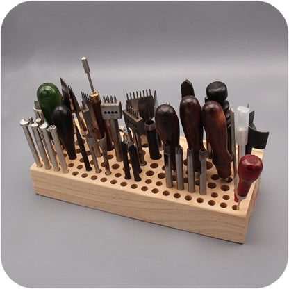 Multifunctional Pine Tool Stand Organizer for Leather Craft - ArtOm_farm™ MICROGREENS