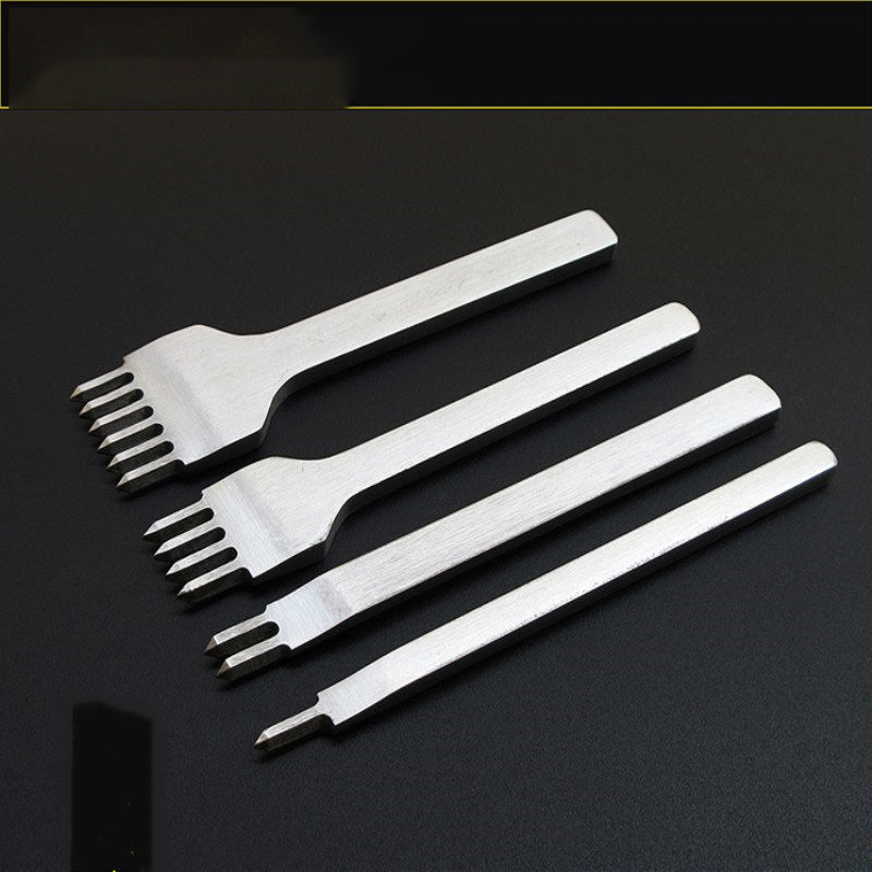 WUTA Leather Punch, Diamond Fork, Fully Polished (3/4 mm, 1/2/4/6 Teeth) - ArtOm_farm™ MICROGREENS