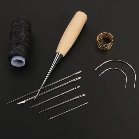 4 in 1 Leather Hand Sewing Tool Kit - DIY Leathercraft Kit - ArtOm_farm™ MICROGREENS