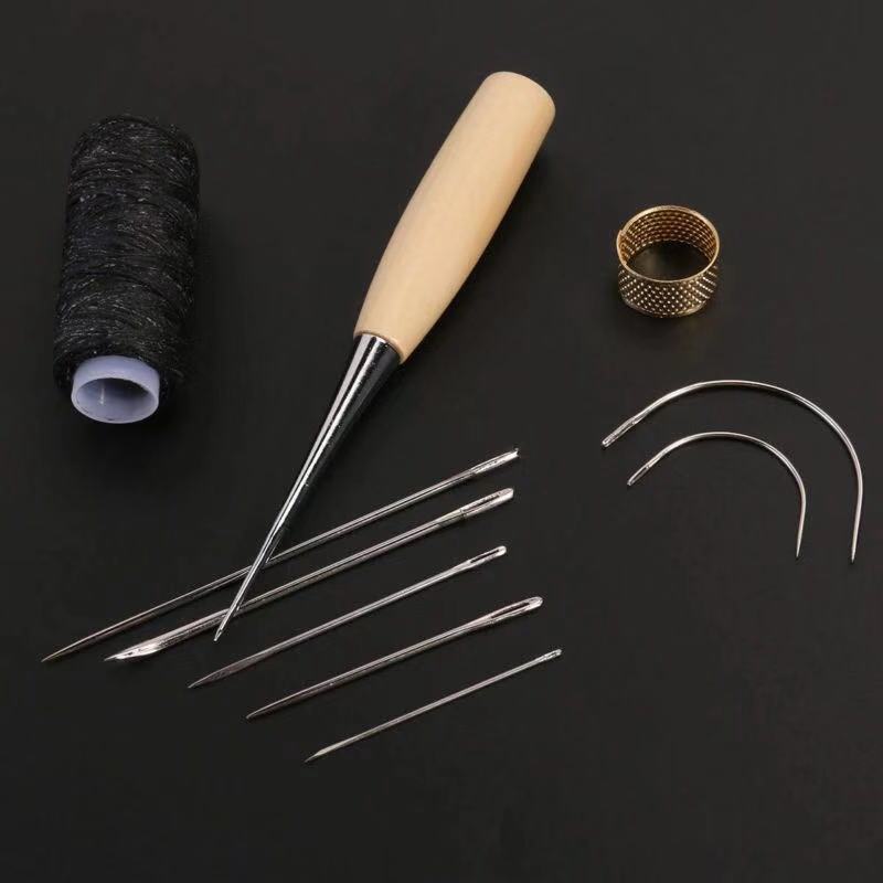 4 in 1 Leather Hand Sewing Tool Kit - DIY Leathercraft Kit - ArtOm_farm™ MICROGREENS