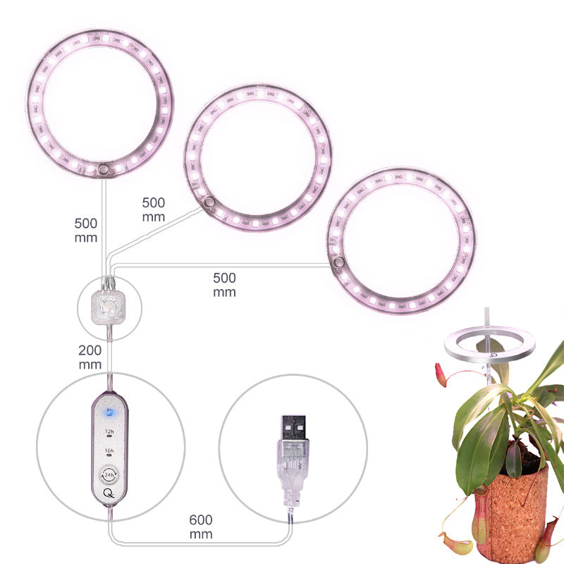 LED Angel Ring Grow Light