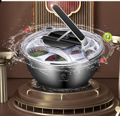 Stainless Steel Salad Spinner - ArtOm_farm™ MICROGREENS