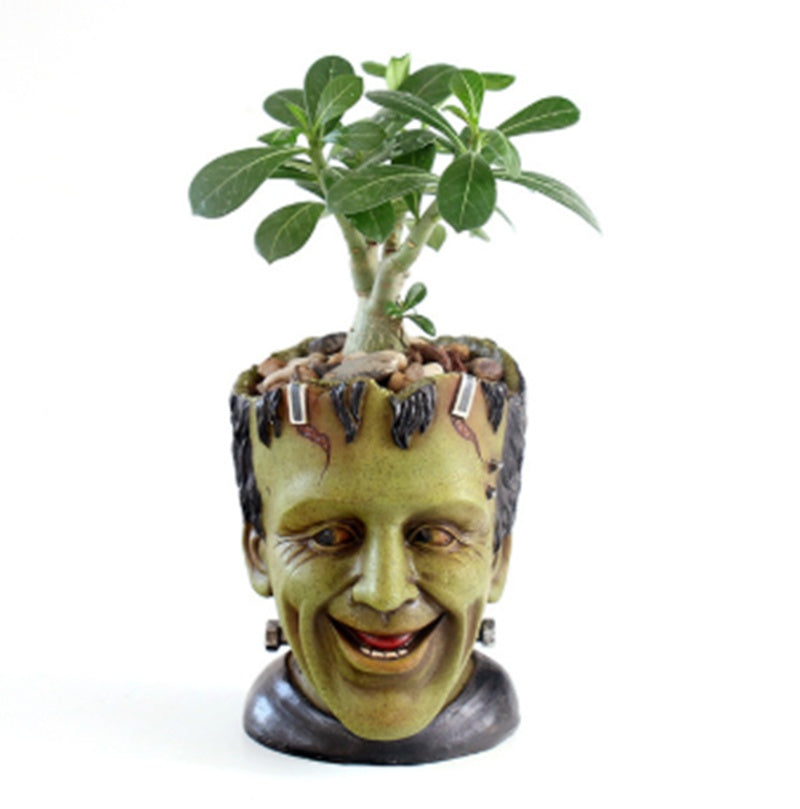 Fleshy animals as home décor for plants and pots