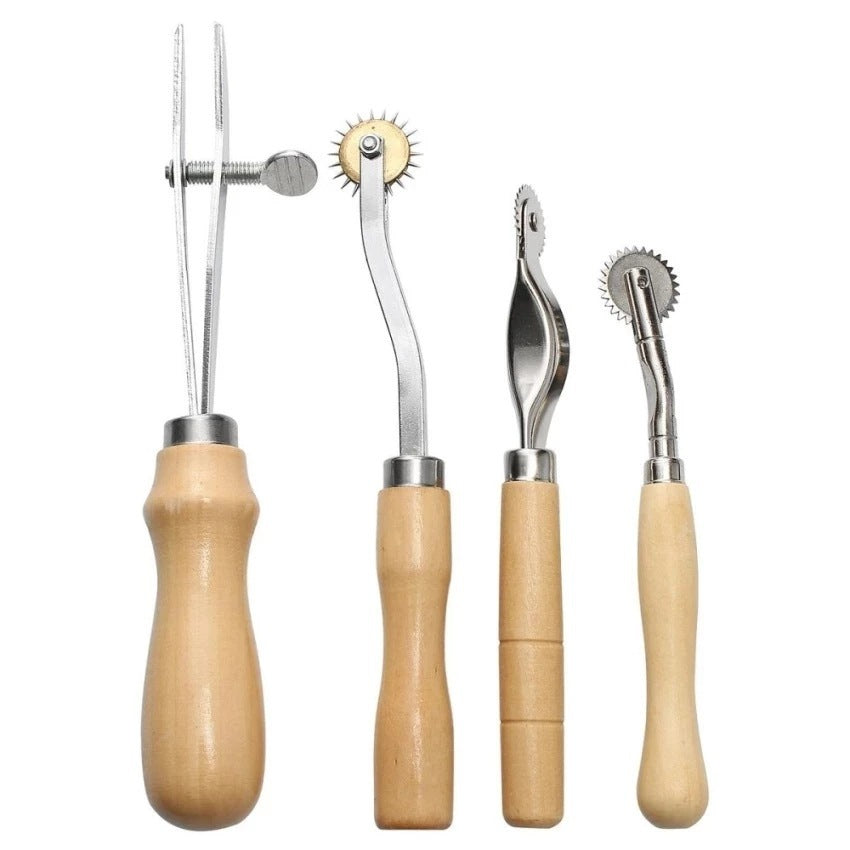 Leather Craft and Hand Sewing Kit - Leatherworker Tool Kit - ArtOm_farm™ MICROGREENS