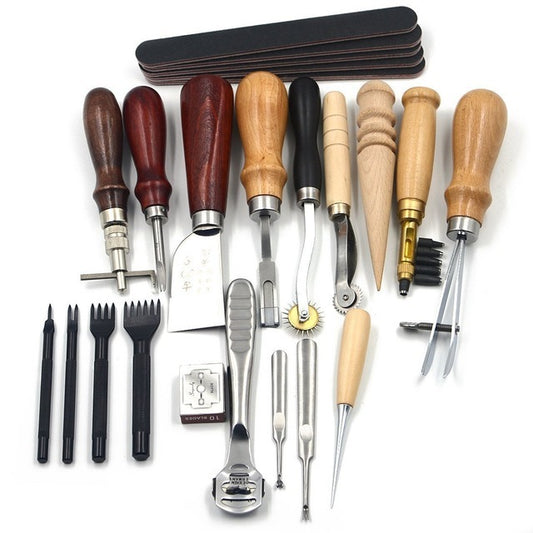 18 in 1 Leather Craft Kit - Leathercraft Tools - ArtOm_farm™ MICROGREENS
