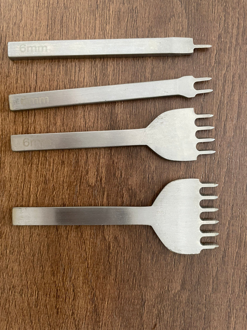 Diamond Punch for Leather - a tool for hand stitching and marking - ArtOm_farm™ MICROGREENS