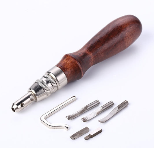 Multifunctional professional 6-in-1 tool for leather craft - ArtOm_farm™ MICROGREENS
