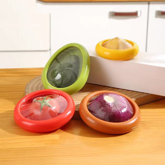 Fruit and Vegetable Storage Container Set with Clear Lid