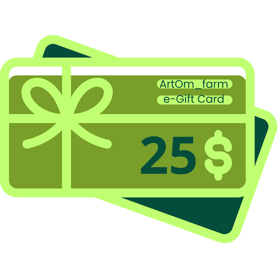 e-Gift Card ArtOm_farm™ - ArtOm_farm™ MICROGREENS