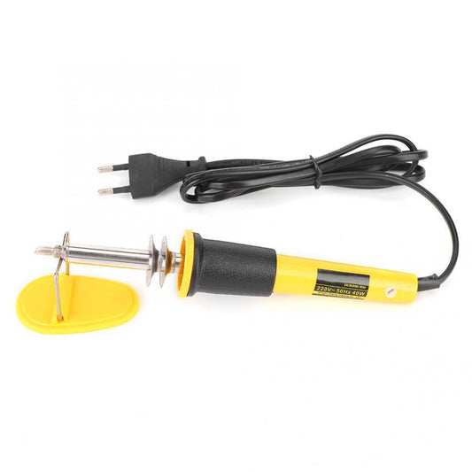 Multifunctional set: soldering iron, brass brush and tools for leather and wood