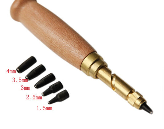 Set of rotating leather punches, 6 in 1 - ArtOm_farm™ MICROGREENS