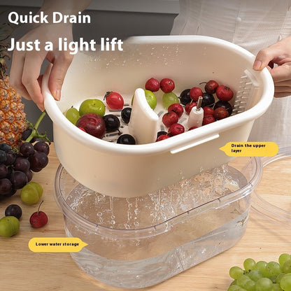 Multifunctional Fruit and Vegetable Washing Basket - ArtOm_farm™ MICROGREENS