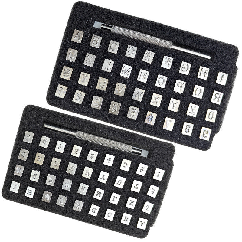 Leather Stamping Stamp Set: Letters and Numbers (36 pcs.) - ArtOm_farm™ MICROGREENS