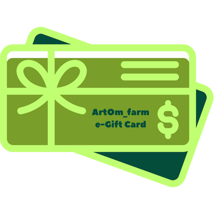 e-Gift Card ArtOm_farm™ - ArtOm_farm™ MICROGREENS