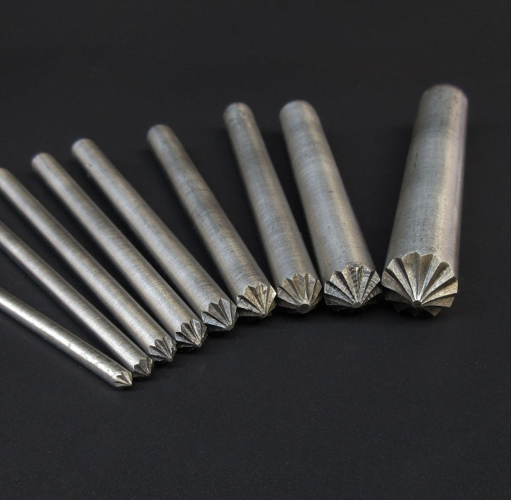 Leather punch "Flower/Chrysanthemum" - professional tool for figured perforation - ArtOm_farm™ MICROGREENS